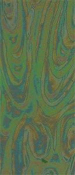 Wachsplatte hellgrün irisierend