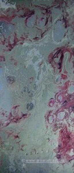 Wachsplatte rot weiß silber marmoriert