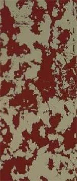 Wachsplatte rot-silber geprägt