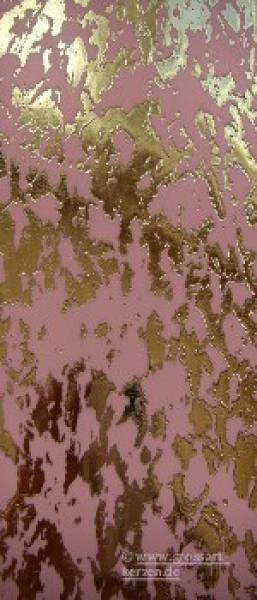 Wachsplatte rosa-gold geprägt