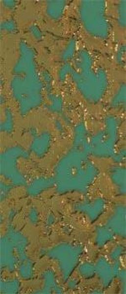 Wachsplatte mint-gold geprägt