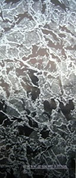 Wachsplatte schwarz silber marmoriert