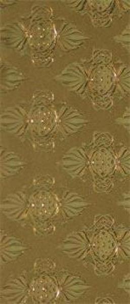 Wachsplatte Ornamente gold geprägt