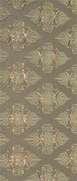 Wachsplatte Ornamente silber geprägt