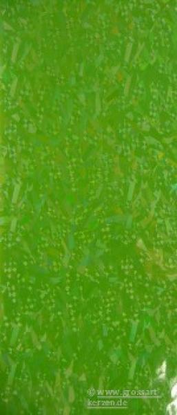Wachsplatte gelbgrün diamanteffekt
