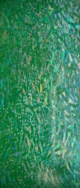 Wachsplatte grün diamanteffekt