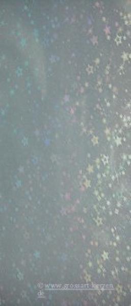 Wachsplatte hellblau hologramm