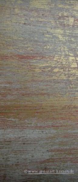 Wachsplatte orange weiß gold