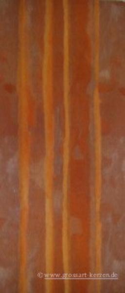 Wachsplatte orange-gold gestreift