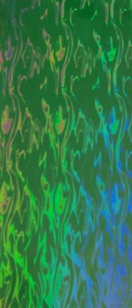 Wachsplatte grün irisierend