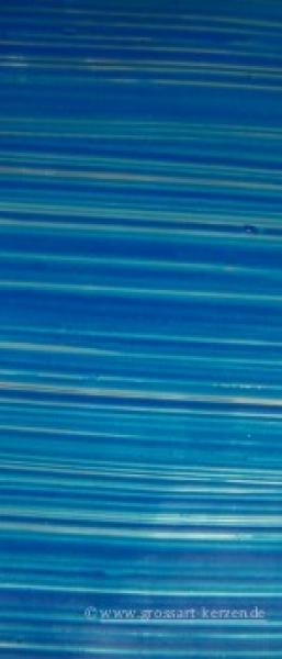 Wachsplatte blau bemalt