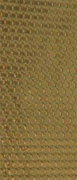Wachsplatte Waben-gold geprägt