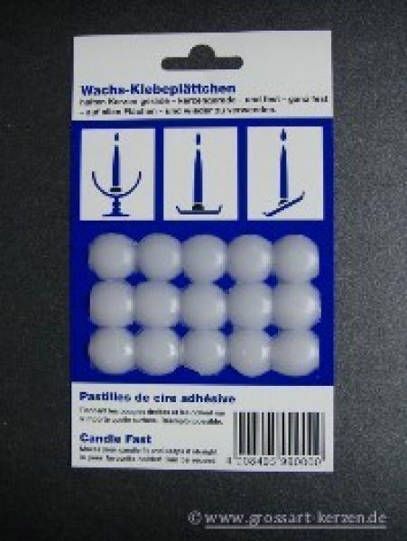Wachs-Klebeplättchen 15er