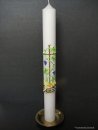 Kommunionkerze "Kreuz mit Rebe"