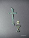 Verzierwachs Taufe, Kommunion "Kreuz und Kelch"