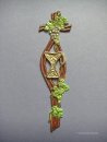 Verzierwachs, Kommunion "Kreuz mit Kelch und Wein"