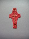 Verzierwachs "Kreuz mit Alpha und Omega"