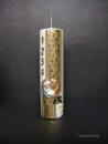 Weihnachtskerze, "Adventszahlen" gold