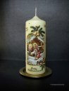 Weihnachtskerze "Heilige Familie"
