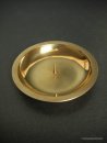 Messing "Kerzenschale mit Dorn"gold poliert