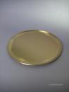 Kerzenteller,"Teller rund" gold matt
