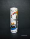 Taufkerze"Kreuz mit Arche / Regenbogen"